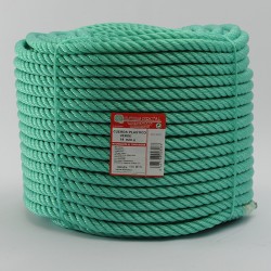 ROLLO CUERDA PLASTICO (4 cabos) 14 mm Ø Verde