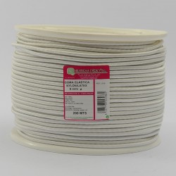 ELASTIC WHITE ROPE REEL (Conf. Nylon/Látex) 6 mm Ø